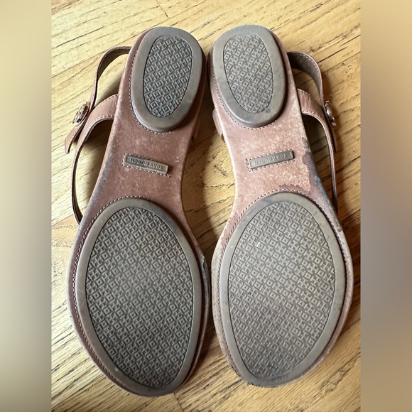 Tory Burch brown sling back thong sandals - Picture 6 of 10